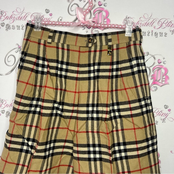 Burberry nova check print vintage shorts with metal charms unisex retro unisex - Picture 5 of 16